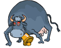 Bull with bell