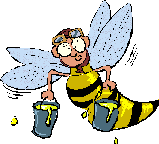 Bee with honey 2