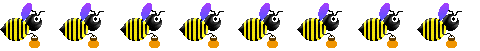 Line of bees