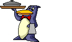 Penguin serves