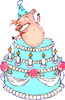 Pig in cake