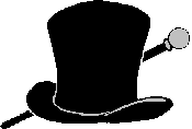 Top hat cane