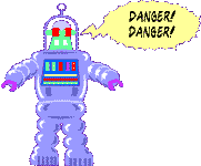 Robot warns