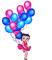 Betty with balloons