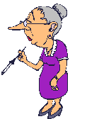 Grandma smokes