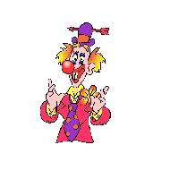 Kissing clown