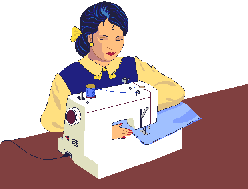 Woman sews 2