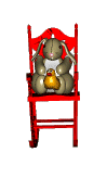 Bunny in chair