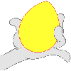 Egg is colored