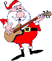 Santa with guitar