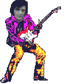 Elvis in purple