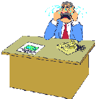 Businessman cries