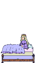 Princess on bed - Click image to download.