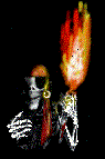 Pirate with torch