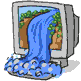 Computer waterfall - Click image to download.
