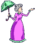 Grandma with umbrella