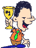 Man with trophy - Click image to download.