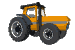 Orange tractor