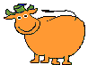 Orange cow