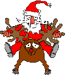 Santa on reindeer