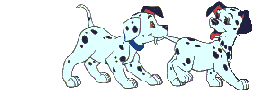 Dalmatians play