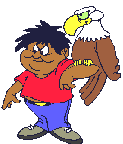 Boy and eagle