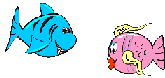 Fishes kiss