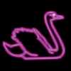 Neon swan