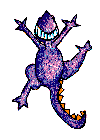 Purple lizard