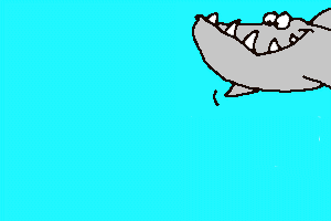 Cartoonish shark