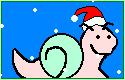 Snail in snow