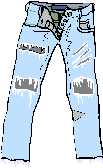 Torn jeans