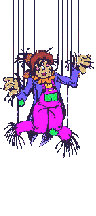 Scarecrow on ropes