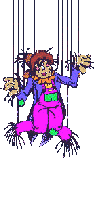 Scarecrow on ropes