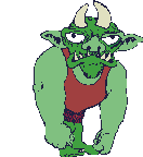 Green with horns
