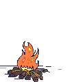 Hot camp fire
