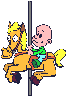 Kids on carousel