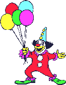 Clown with balloons