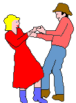 Square dancer pair