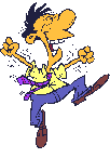 Excited man