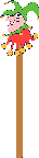 Jester on stick