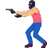 Man with gun