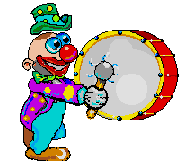 Drummer clown