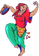 Tamborine dancer