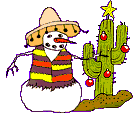 Cactus and snowman