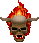 Skull burns