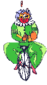 Unicycle clown