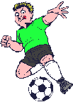 Boy plays soccer